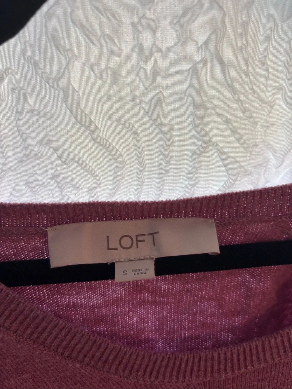 LOFT Mauve Crewneck Sweater